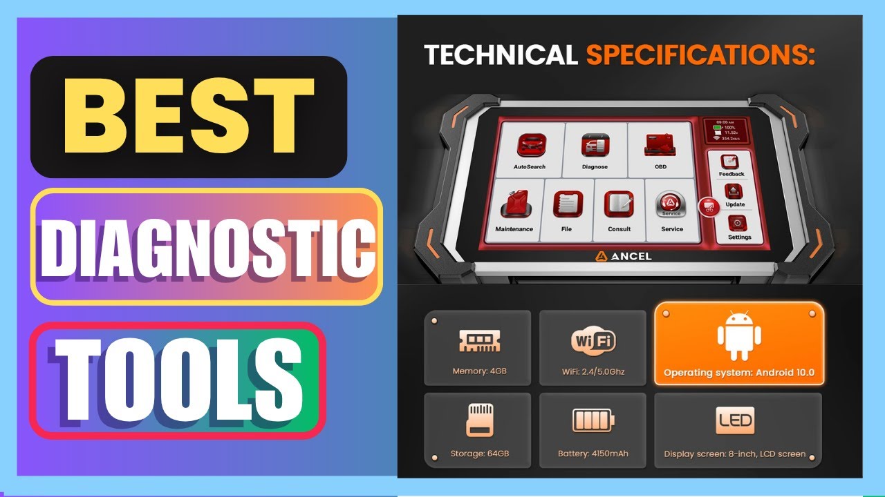 Best ANCEL DS600 BT OBD2 Scanner Car Diagnostic Tools Review