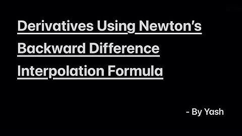 Derivatives Using Newton