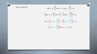 Trigonometric Equations Homework Examples Part 4a - Lesson 7
