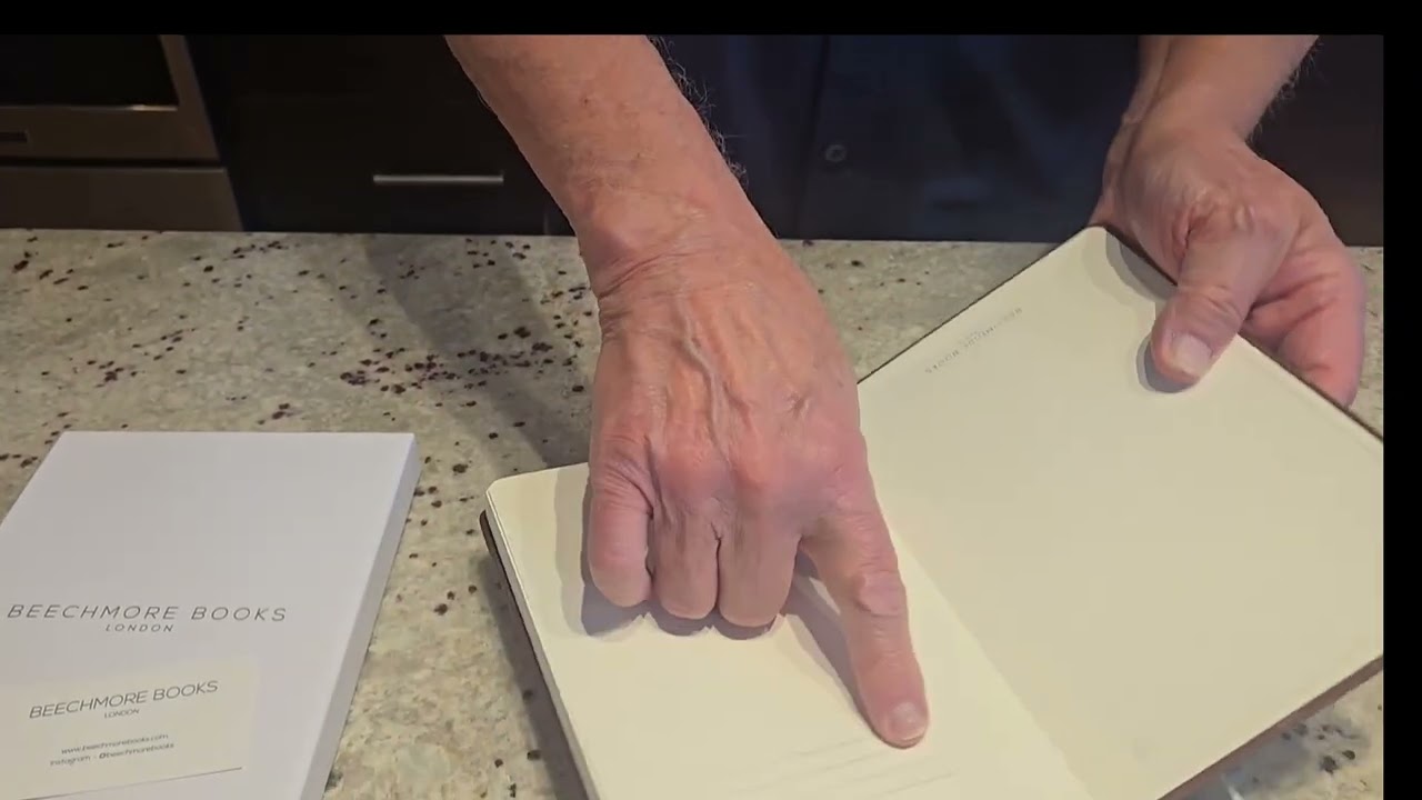 BEECHMORE BOOKS Journal in Classic Leather Cover! Notebook, 5.8 x 8.3 inch, A5 160 Pages