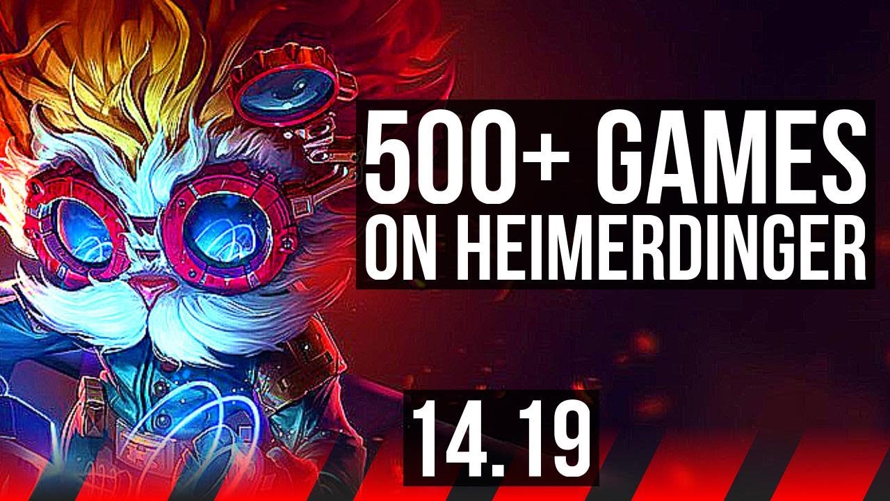HEIMERDINGER vs VLADIMIR (TOP) | 500+ games | EUW Master | 14.19