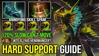 How to Hard Support Venomancer with 120% Slow Annoying Skill Spam Unlimited Poison Dmg Dota 2
