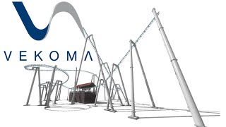 Modern Vekoma Family Inverted Boomerang Concept | No Limits 2 Roller Coaster