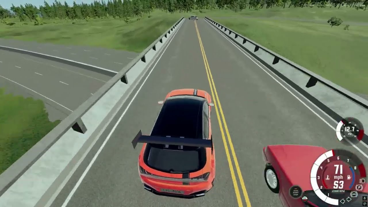 beam ng chill vibes with music