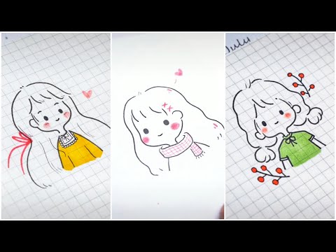 Vẽ hình chibi cute đáng yêu, vẽ tranh dễ thương (P2) | Cute ...