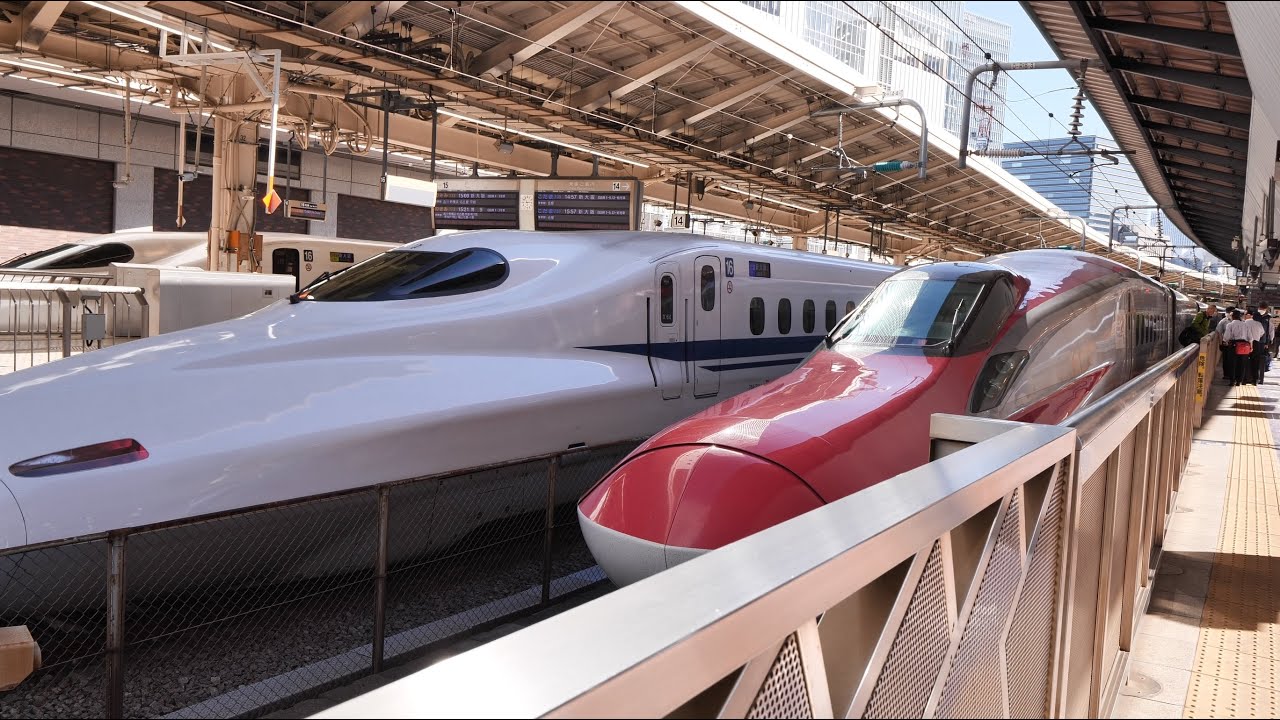 秋田新幹線 こまち25号 （E6系運行） 超広角車窓 大曲まで進行右側 東京～秋田 【4K60P】