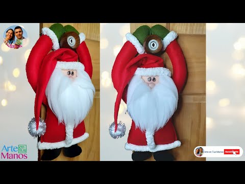 ?Cómo Hacer Un SANTA CUELGA PUERTAS, FÁCIL con Arte en Tus Manos?