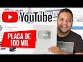 100 MIL INSCRITOS - A PLACA DO YOUTUBE CHEGOU! (Unboxing)