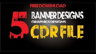 Coreldraw Tutorial - Free Download- 5 Banner Design CDR File by Graphics Designs