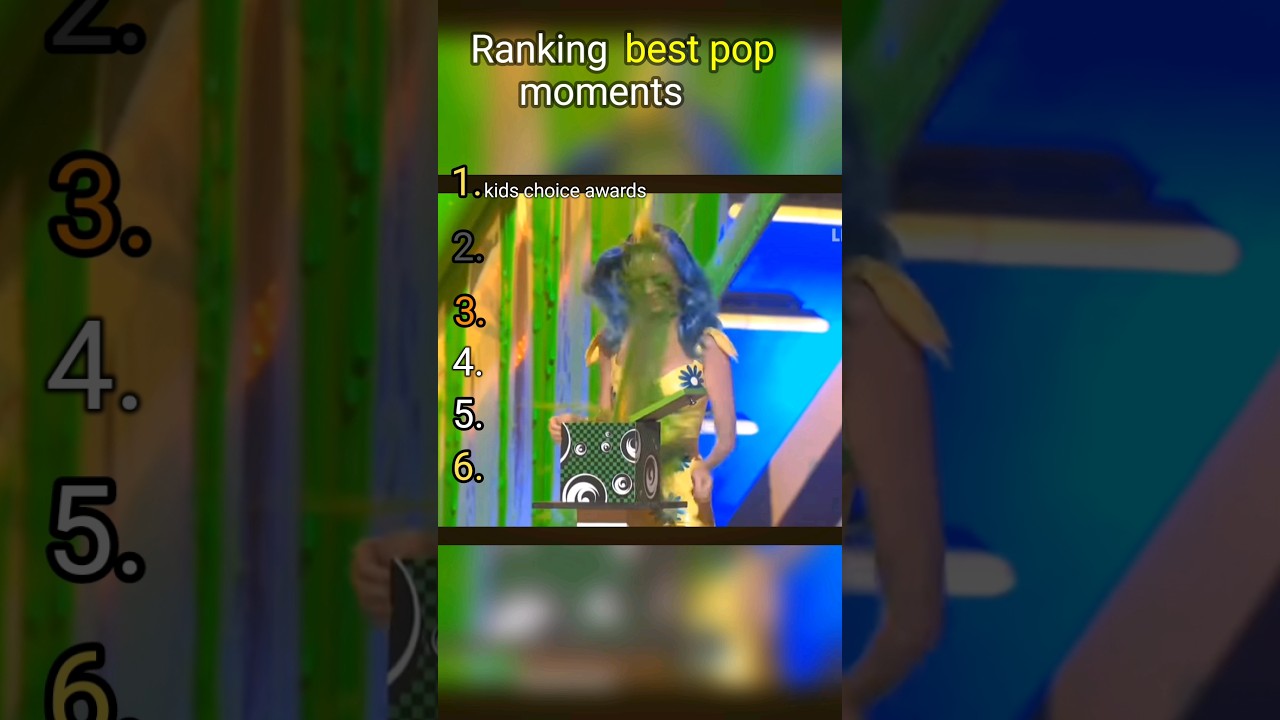 Ranking Best pop moments 