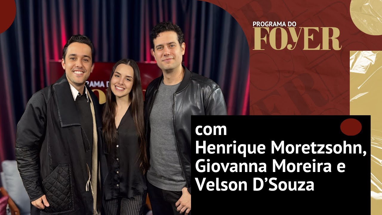 Com Henrique Moretzsohn, Giovanna Moreira e Velson D'Sousa - Jersey Boys - Programa do Foyer