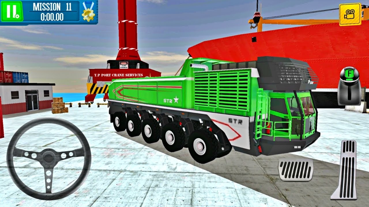 Giant Hauler Driving in Cargo Crew: Port Truck Driver All Levels All Cars Gameplay