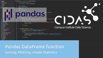 Pandas DataFrame functions - Sorting, Plotting, simple Statistics