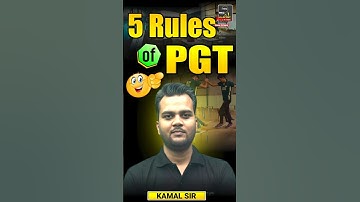 5 Rules of PGT You Must Know 🔥 | Success Tips #PGT #Rules #Shorts