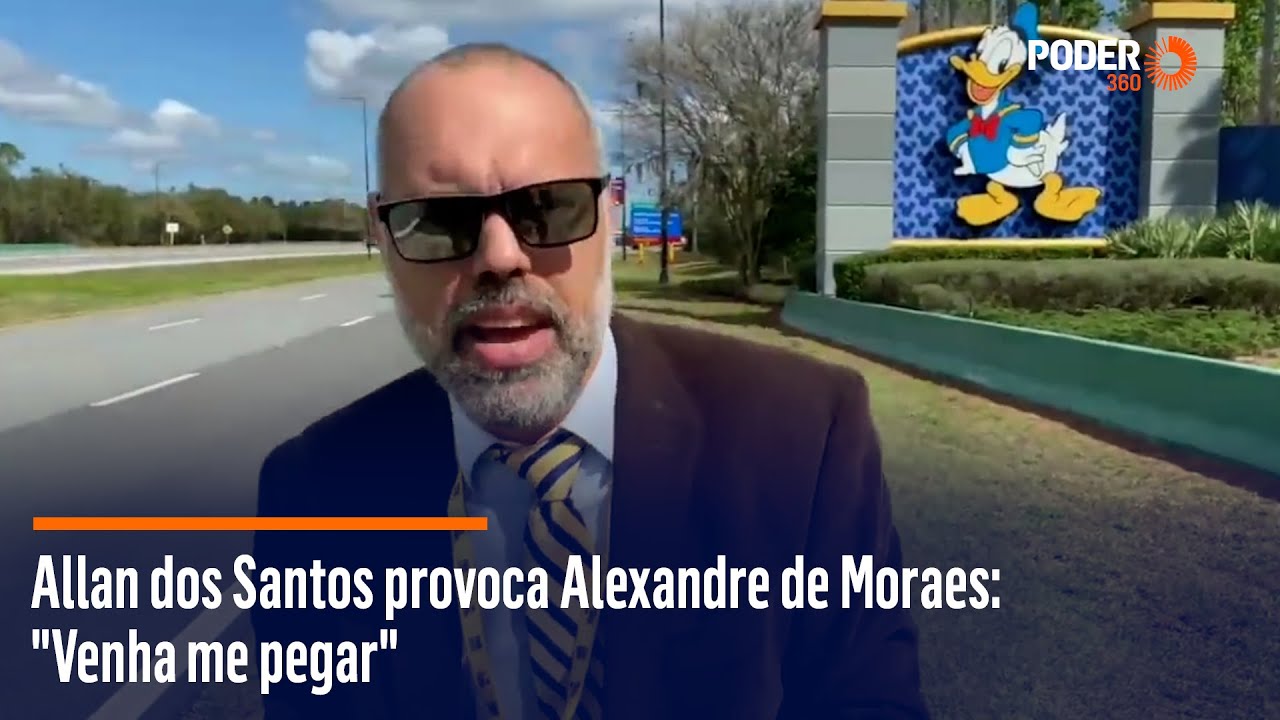 Allan dos Santos provoca Alexandre de Moraes: “Venha me pegar”