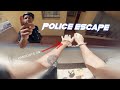 Police escape in handcuffs - Parkour POV