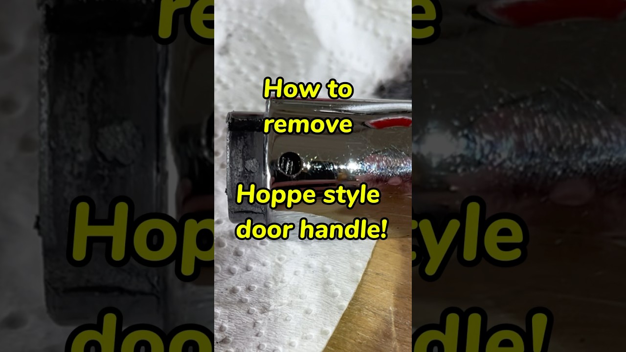 How to remove Hoppe style door handle 😁 😅 