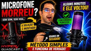 Microfone HyperX QuadCast S Parou de Funcionar? FAÇA ISSO!