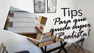 DIY PARED de LADRILLOS realista + NUEVO RINCÓN COMEDOR en la CASA paso a paso |Shanti Irene