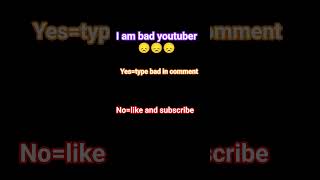 i am bad youtuber 😞😞😞#sad #shortsfeed @ProBoiz95 @junkeyy