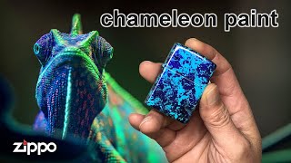 ولاعة Zippo التي تغير لونها / كيفية تطبيق طلاء الحرباء screenshot 4