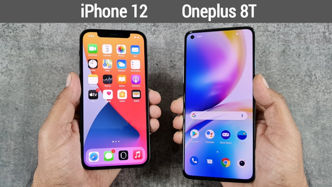 Download iPhone 12 vs Oneplus 8T Speed Test & Camera Comparison