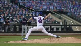 Jacob deGrom Pitching Mechanics Slow Motion (First Base View)