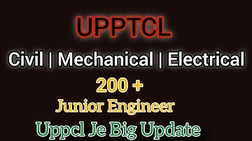 UPPTCL JE vacant Post | Uppcl JE New Vacancy 2025 | UPPCL TG2 New Vacancy 2025 #uppcl #upptcl