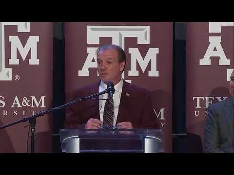 Jimbo Fisher introductory news conference as Texas A&M football coach