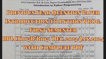 Python Programming PYQ dec.23/jan2024 VTU syllabus 22 scheam all streams with pdf