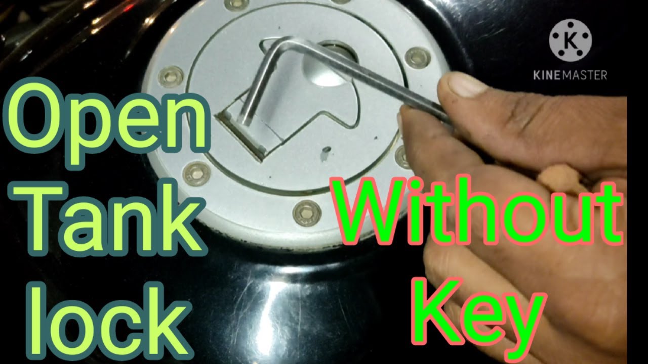 Open bike tank lock without key, if key lost. Pulser 150 bike tank lock