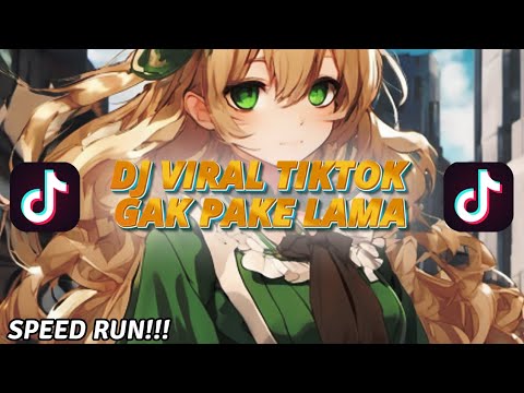 DJ GAK PAKE LAMA | SPEED RUN REMIX | LAGU VIRAL TIKTOK TERBARU | English \u0026 indo substitles