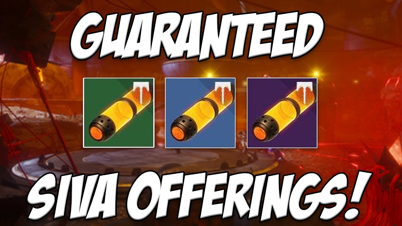 How to Farm Guaranteed Siva Offerings! Always Have Offerings for the Archon Forge.