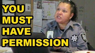 YOU MUST HAVE PERMISSION - HEAD OF SECURITY - First Amendment Audit with Amagansett Press