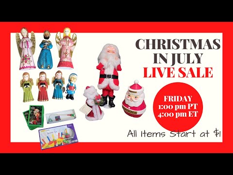 Christmas in July LIVE Sale