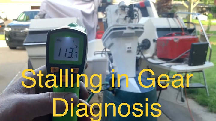 Boat starts but dies when put in gear