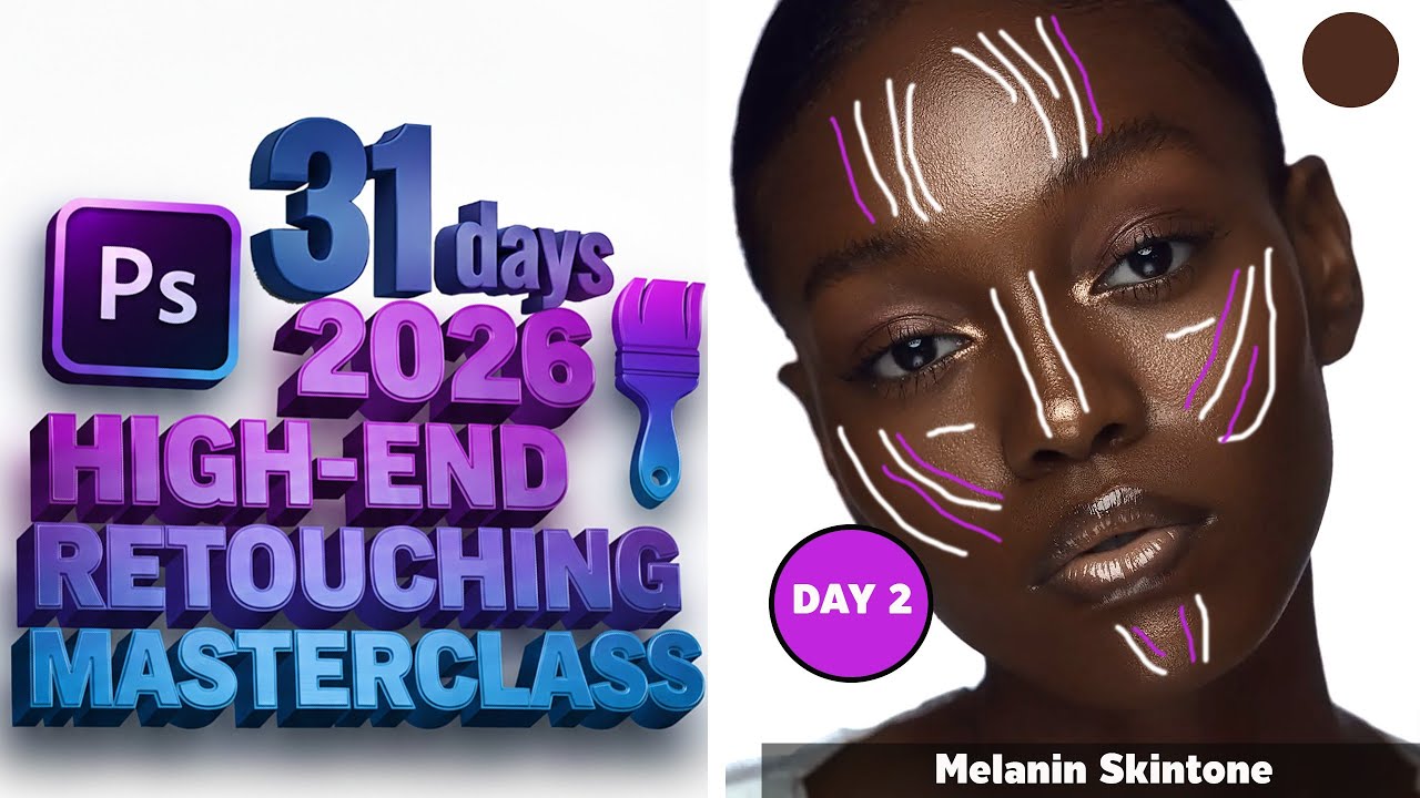 Stop Ruining Melanin Skin! Do THIS Instead – Day 2 Retouching Masterclass 2026