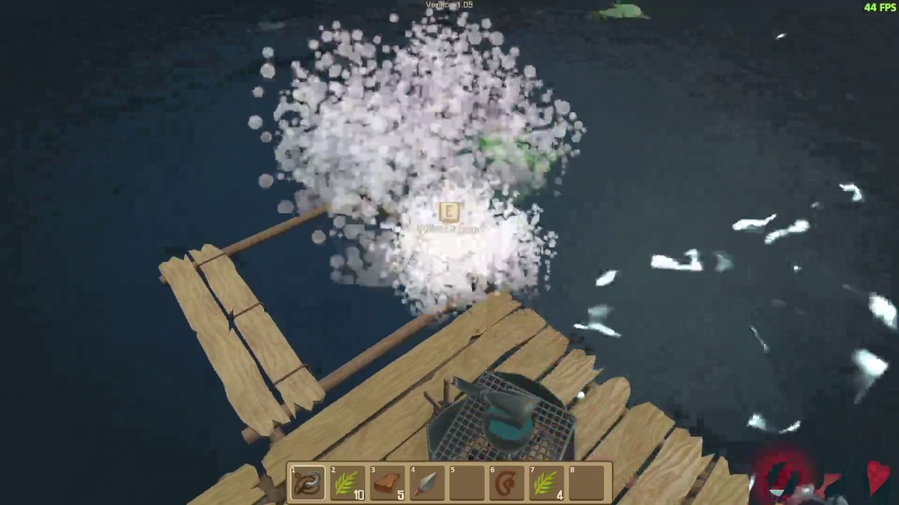Raft Survival Game Part 1 - The Night is Scary! - YouTube
