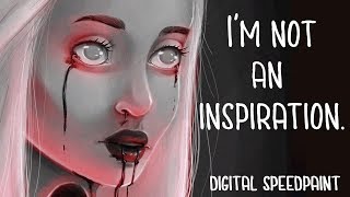 I Am Not an Inspiration / Chronic Illness Talk/ Digital Speedpaint