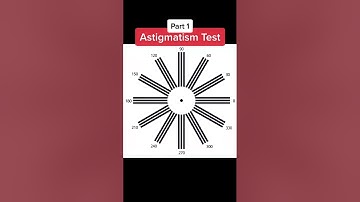 Really COOL & Simple Test for Astigmatism #shorts