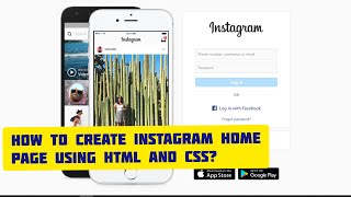 How to create instagram home page using HTML AND CSS!