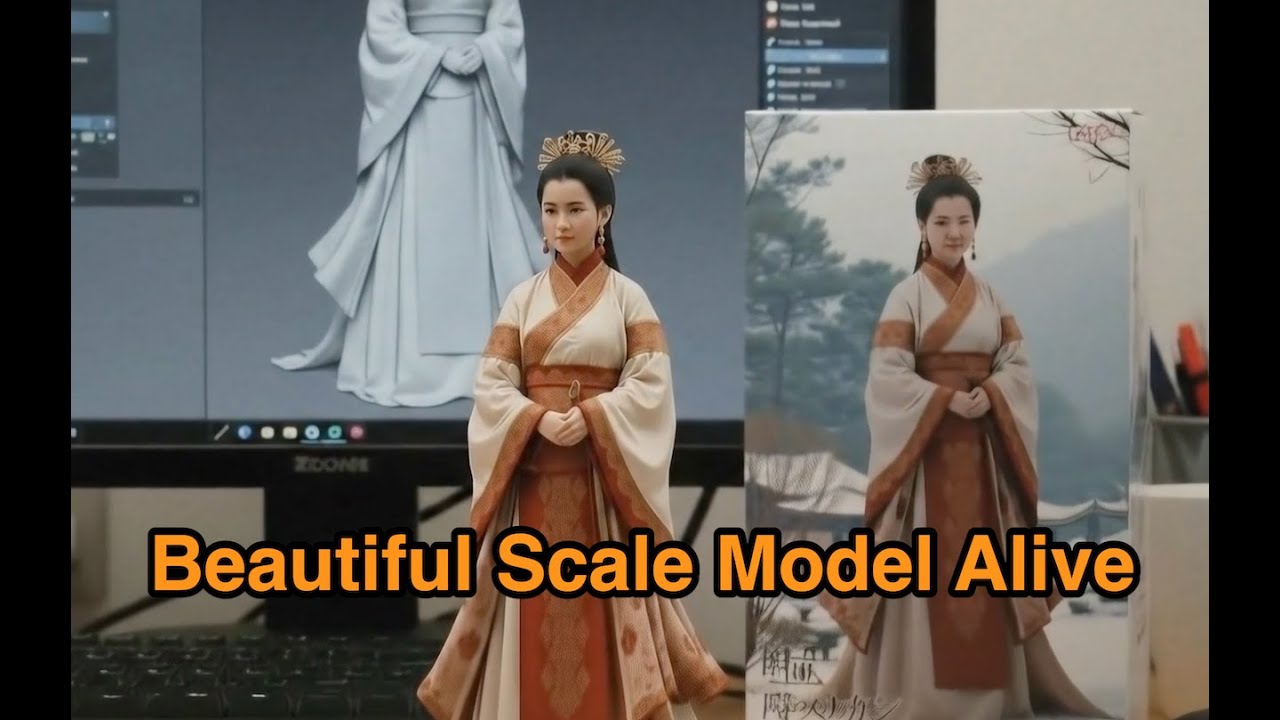 Nano Banana Beautiful Scale Model Alive