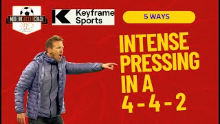 FIVE Ways to Press Effectively in a 4-4-2