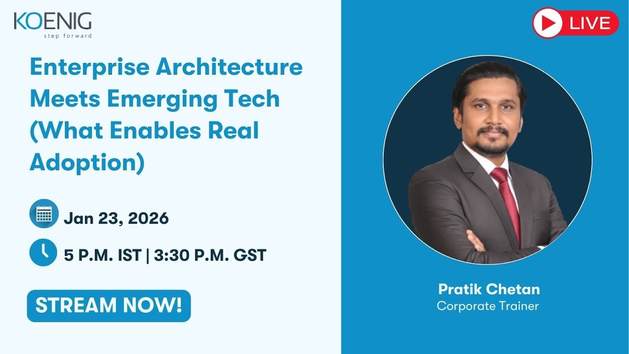 Enterprise Architecture Meets Emerging Tech (What Enables Real Adoption)