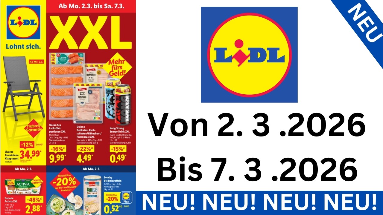 LIDL Prospekte Angebote Werbung Gültig VON 2.3.2026 BIS 7.3.2026