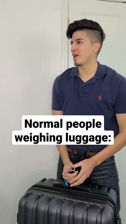 How to Weigh LARGE LUGGAGE on Normal Scale 