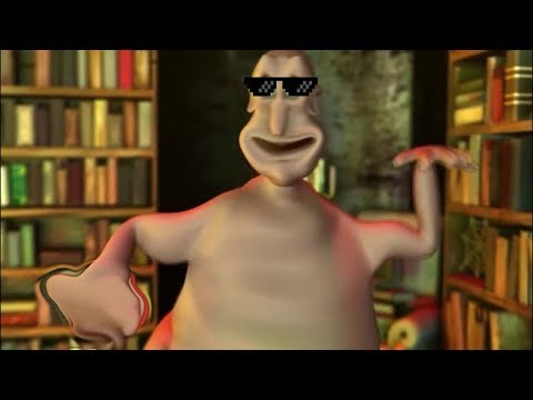 Globglogabgalab but every weird thing he says gets earraped