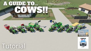 A Guide to Cows in Farming Simulator 19!!