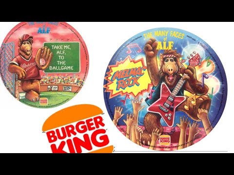 ALF Burger king vintage records アルフ レコード 1988 Alf Picture Discs from Burger King! - YouTube