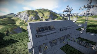 Space Engineers - Never Surrender - EP 9 Improving Living Standards and Drone System Upgrade